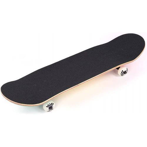  Sorand Longboards Skateboard,Four Luminous Wheels Double-warped Anti-Skid wear resistant Wearproof Standard Skateboards with Maple Deck for Beginners Kids Boys Girls Adults Youth