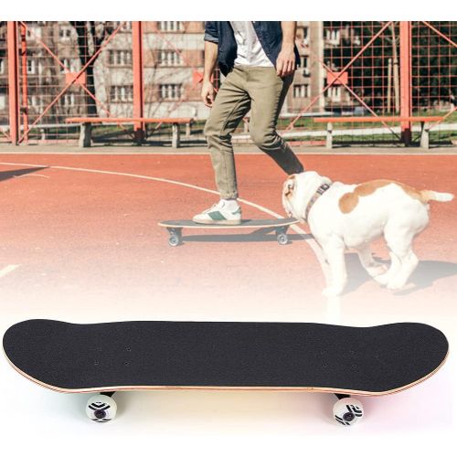  Sorand Longboards Skateboard,Four Luminous Wheels Double-warped Anti-Skid wear resistant Wearproof Standard Skateboards with Maple Deck for Beginners Kids Boys Girls Adults Youth