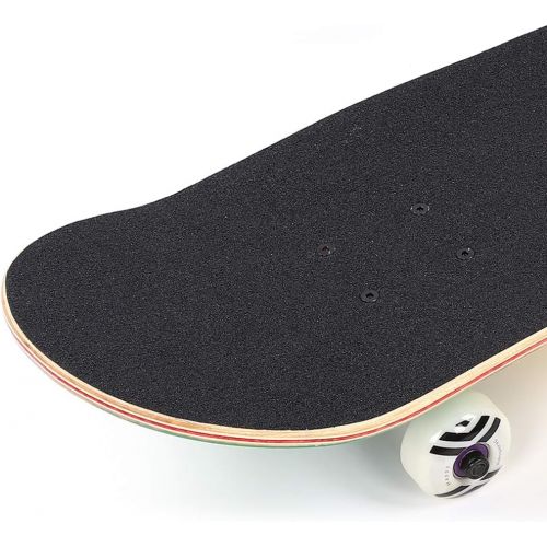  Sorand Longboards Skateboard,Four Luminous Wheels Double-warped Anti-Skid wear resistant Wearproof Standard Skateboards with Maple Deck for Beginners Kids Boys Girls Adults Youth