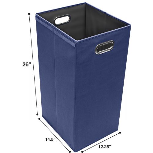  Sorbus Laundry Hamper Sorter with Lid Closure  Foldable Hamper, Detachable Lid, Portable Built-in Handles for Easy Transport  Single (Aqua)