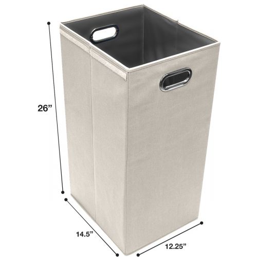  Sorbus Laundry Hamper Sorter with Lid Closure  Foldable Hamper, Detachable Lid, Portable Built-in Handles for Easy Transport  Single (Aqua)