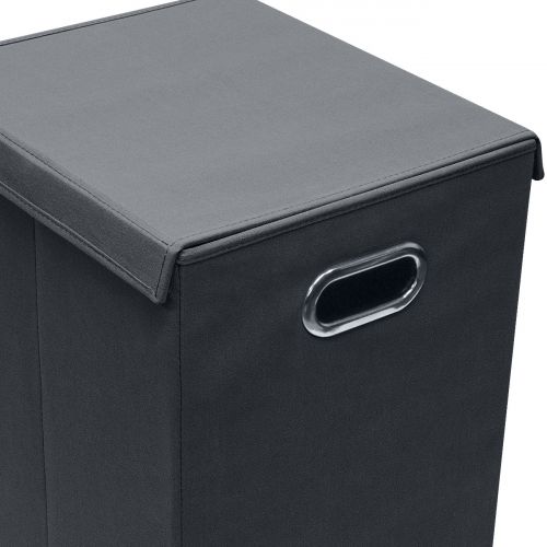  Sorbus Laundry Hamper Sorter with Lid Closure  Foldable Hamper, Detachable Lid, Portable Built-in Handles for Easy Transport  Single (Aqua)