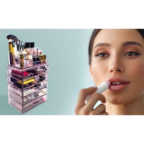  Sorbus Acrylic Cosmetic Makeup and Jewelry Storage Case Display