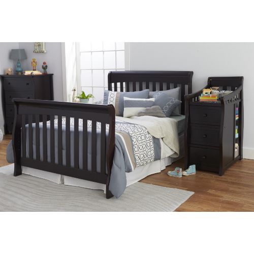  Sorelle Furniture Sorelle 228 Princeton Elite Full Size Conversion Kit Crib and Changer Only - Espresso