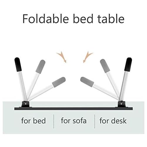  [아마존베스트]Sorfity Adjustable Laptop Bed Table Lap Desk, Portable Bed Tray Table for Couch and Sofa, Breakfast Tray Dining Table, Folding Dormitory Table Notebook Stand Reading Holder for Couch Floor