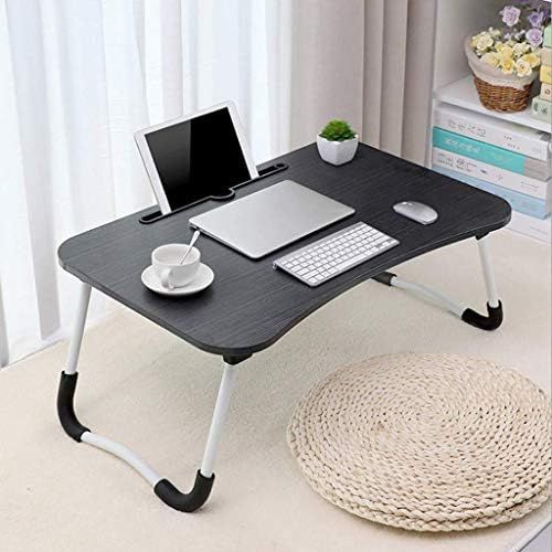  [아마존베스트]Sorfity Adjustable Laptop Bed Table Lap Desk, Portable Bed Tray Table for Couch and Sofa, Breakfast Tray Dining Table, Folding Dormitory Table Notebook Stand Reading Holder for Couch Floor