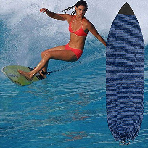  Sorliva Surfboard Sock Cover, 6-7ft Surfboard Cover 4 Size of Knit Stretch Bag for Surfing Sports