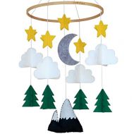 Baby Crib Mobile by Sorrel & Fern- Starry Woodland Night Nursery Decoration | Crib Mobile for Boys and Girls