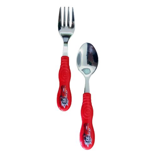  Sosha Kids Cars Divided Plate & Flatware Set