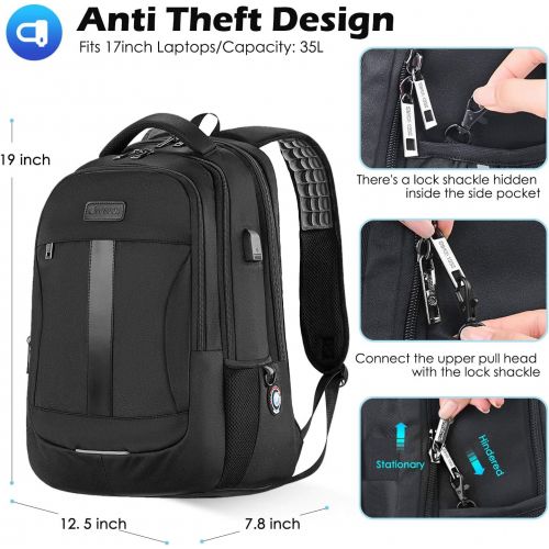  [아마존베스트]Laptop Backpack, 15.6-17 Inch Sosoon Travel Backpack for Laptop and Notebook, High School College Bookbag for Women Men Boys, Anti-Theft Water Resistant Bussiness Bag with USB Char