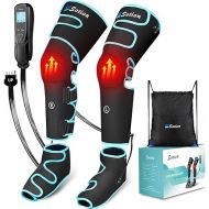 Sotion Leg Massager with Heat and Compression for Circulation & Recovery, Upgraded Foot Calf Thigh Sequential Massager Device with Handheld Controller, 4 Modes 4 Intensities, Help for Leg Pain Relief