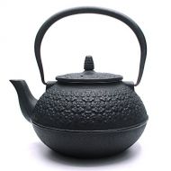 Cast Iron Teapot, Sotya Tetsubin Japanese Tea Kettle (300ml, Black)