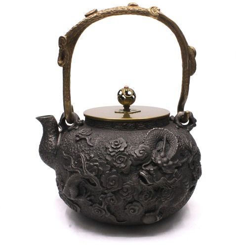  Cast Iron Teapot, Sotya Japanese Tetsubin Cast Tea Kettle with Copper Lid and Insulation Handle