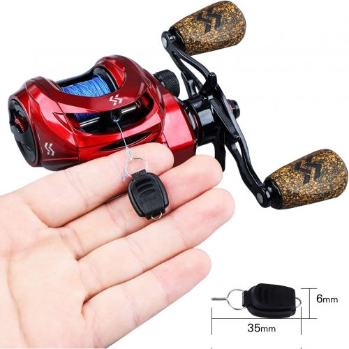  Sougayilang Fishing Baitcasting Reels, 8:1 Gear Ratio Super Smooth Baitcast Reel with Magnetic Braking System, 9 + 1 Ball Bearings Anti-Corrosion Baitcaster Reel