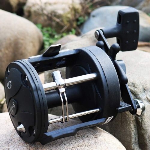  Sougayilang Round Baitcasting Fishing Reel for Catfish, Salmon/Steelhead, Striper Bass, Pike,Inshore Surf Fishing Reels, Conventional Reel