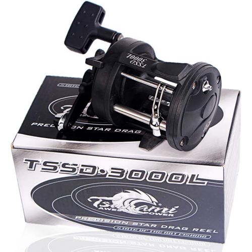  Sougayilang Round Baitcasting Fishing Reel for Catfish, Salmon/Steelhead, Striper Bass, Pike,Inshore Surf Fishing Reels, Conventional Reel