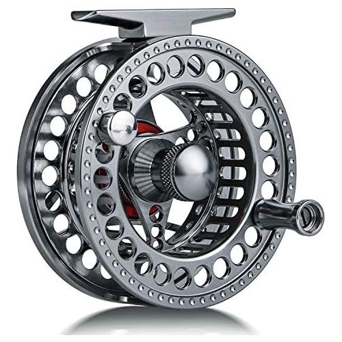  [아마존베스트]Sougayilang Fly Fishing Reel Ultralight Antioxidation Reel CNC Milled Aluminium Alloy Body and Spool Fly Fishing Reels Size 5/6.7/8