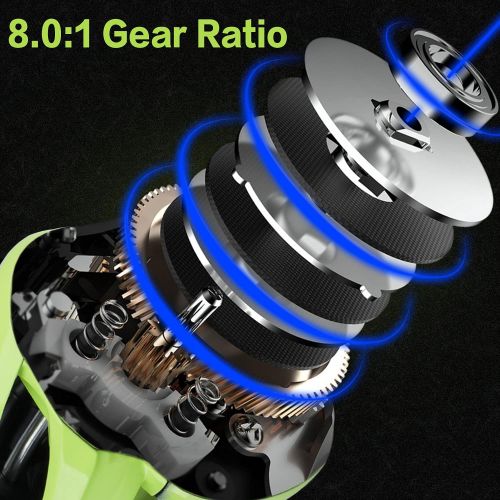  [아마존베스트]Sougayilang Fishing Reel Baitcasting Reels 8.0:1 Gear Ratio Super Smooth Baitcasting Reel with Magnetic Brake System 9+1 Ball Bearing Anti Corrosion Baitcasting Reel