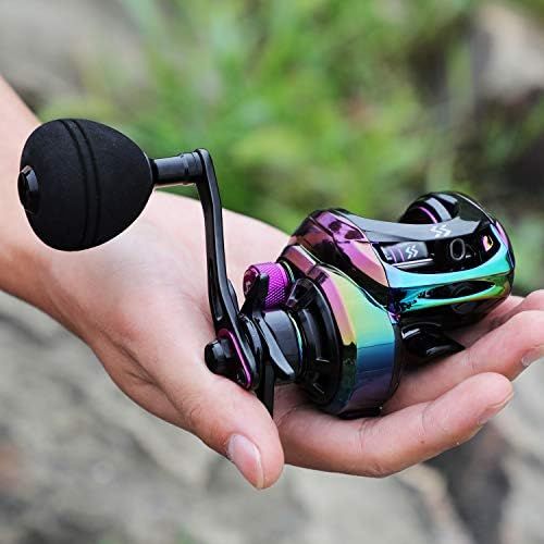  [아마존베스트]Sougayilang Baitcasting Reels - Colorful Fishing Reel, High Speed Baitcaster with 9+1 Bearings, Gear Ratio 8.0:1, Magnetic Brake System, Power Grip Casting Reels