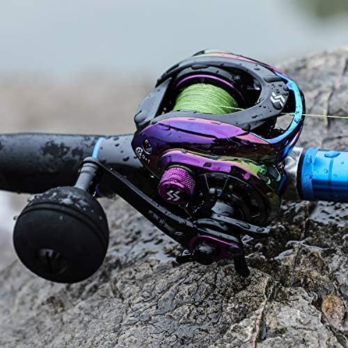  [아마존베스트]Sougayilang Baitcasting Reels - Colorful Fishing Reel, High Speed Baitcaster with 9+1 Bearings, Gear Ratio 8.0:1, Magnetic Brake System, Power Grip Casting Reels