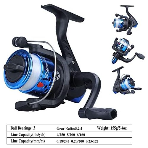  [아마존베스트]Sougayilang, Kids Fishing Reel Telescopic Fishing Rod for Travel Freshwater Bass Trout