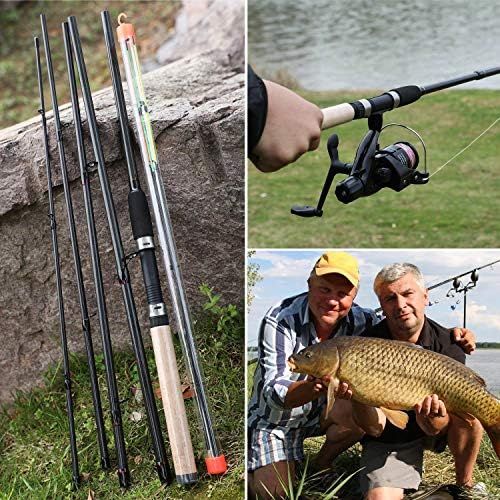  [아마존베스트]Sougayilang Feeder rod with 3 tips protable fishing rod spinning casting travel rod full range action carp