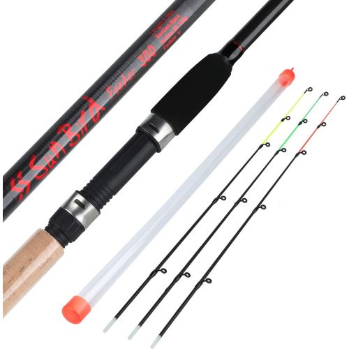  [아마존베스트]Sougayilang Feeder rod with 3 tips protable fishing rod spinning casting travel rod full range action carp