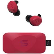 Soul Electronics Soul S-FIT True Wireless Earbuds - in Ear Headphones IP67 Waterproof, Freebit Wing Tips, Bluetooth, Transparency Mode, Touch Control Shock Resistance (Red)