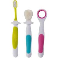 [아마존베스트]SoulGenie Infant Oral Hygiene Combo - Baby Gift Set - 3 Stage Oral Care Kit