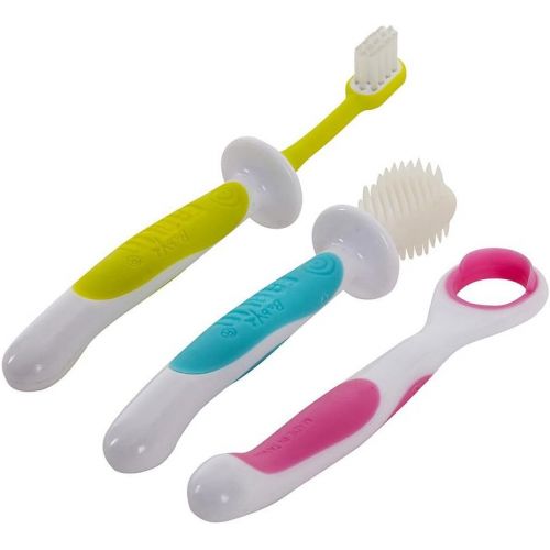  [아마존베스트]SoulGenie Infant Oral Hygiene Combo - Baby Gift Set - 3 Stage Oral Care Kit