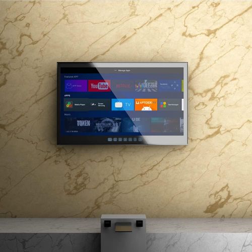  Soulaca 22 inches Magic Smart Mirror LED Bathroom TV Android Smart Television Waterproof Integrated WiFi&Bluetooth ATSC Touch Keys 2022 Model