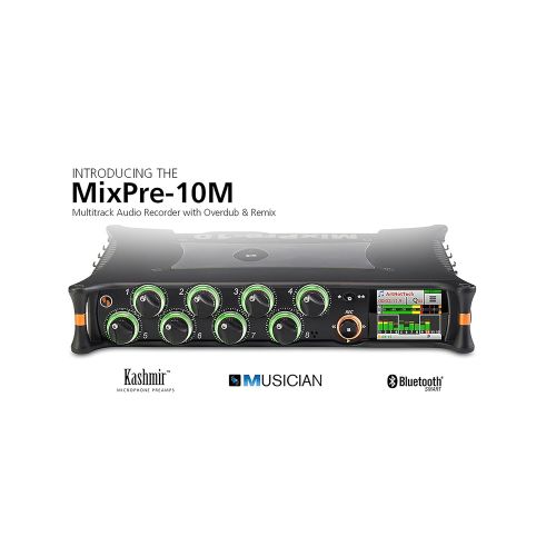  Sound Devices MixPre-10M Portable Multitrack Audio Recorder and USB Audio Interface with Overdub for Musicians