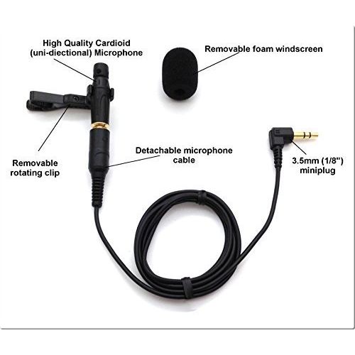  Sound Professionals MS-LAV-2 - Master Series Low noise Uni-Directional (cardioid) lapel microphone with 2 meter detachable cable