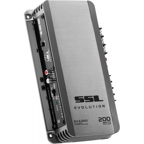  [아마존베스트]Sound Storm Laboratories EV2.200 Evolution 200 Watt, 2 Channel, 2 to 8 Ohm Stable Class A/B, Full Range Car Amplifier, Gun Metal Grey