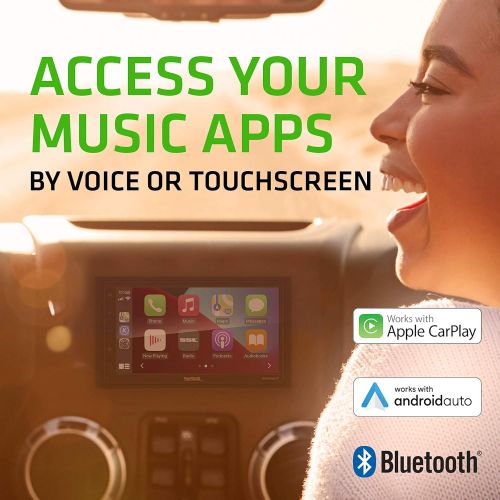  [아마존베스트]Sound Storm Laboratories DD988ACP Apple CarPlay Android Auto Car Multimedia Player - Double-Din, 6.75 Inch LCD Touchscreen, Bluetooth, USB, Aux in, No CD-DVD, AM/FM Car Radio, Mult