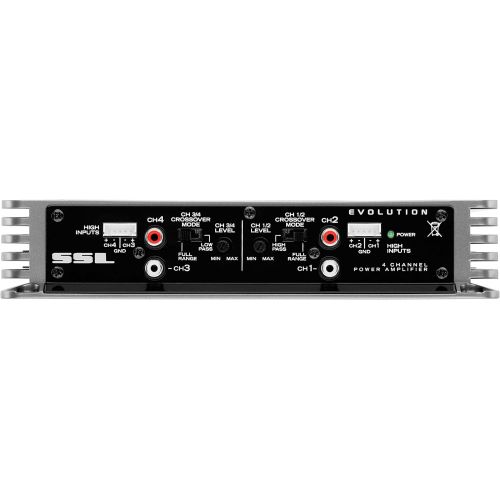  Sound Storm Laboratories Sound Storm EV4.400 Evolution 400 Watt, 4 Channel, 2 to 8 Ohm Stable Class A/B, Full Range Car Amplifier