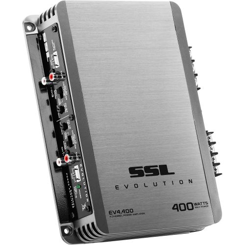  Sound Storm Laboratories Sound Storm EV4.400 Evolution 400 Watt, 4 Channel, 2 to 8 Ohm Stable Class A/B, Full Range Car Amplifier