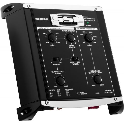  Sound Storm Laboratories SX210 2 Way Car Electronic Crossover with Remote Subwoofer Control