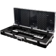 Sound Town Lightweight 61-Note Keyboard Case, ATA Flight Case with TSA Approved Locking Latches, Customizable Interior, Recessed Wheels (STKBC-61)