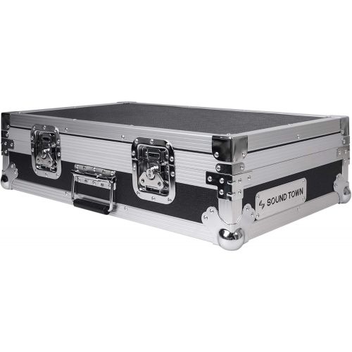  Sound Town Pedalboard ATA Road Case, 24.7” x 14” (STRC-PD1)