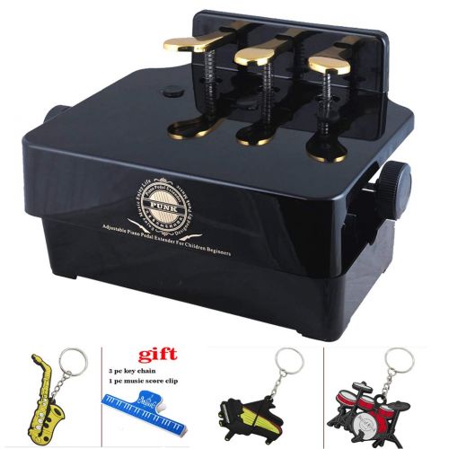  Sound harbor Piano Pedal Extenders Bench for Kids,Height can be adjusted,New Design with 3 Pedal (Black Color)