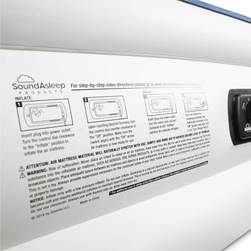  SoundAsleep Products SoundAsleep Dream Series Air Mattress with ComfortCoil Technology & Internal High Capacity Pump - King Size
