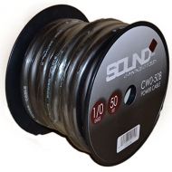 SoundBox Connected 0 Gauge Black Amplifier Amp Power/Ground 1/0 Wire 50 Feet SuperFlex Cable 50 Spool