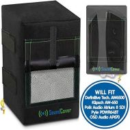 [아마존베스트]SoundCover 2 Heavy Weight Waterproof UV Protection Speaker Covers Bags for Outdoor Speakers with Sound Flap Option: Definitive Technology AW 6500, Klipsch AW-650, Polk Audio 8, Pyle 6.5 Bluet