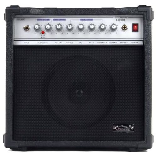  [아마존베스트]Soundking AK20-RA Guitar Combo Black 60 Watt 8 Inch Speaker, 2 Channels, 4 Band Equalizer, Digital Reverb)