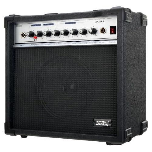  [아마존베스트]Soundking AK20-RA Guitar Combo Black 60 Watt 8 Inch Speaker, 2 Channels, 4 Band Equalizer, Digital Reverb)