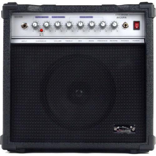  [아마존베스트]Soundking AK20-RA Guitar Combo Black 60 Watt 8 Inch Speaker, 2 Channels, 4 Band Equalizer, Digital Reverb)