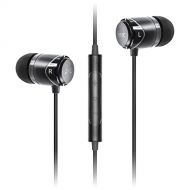 SoundMAGIC in Ear Headphone with Mic, Wired in-Ear Earbuds Powerful Bass HiFi Stereo Sport Earphones (E11C, Black)