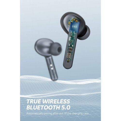  [아마존 핫딜] [아마존핫딜]SoundPEATS True Wireless Earbuds TWS Bluetooth Headphones in-Ear Stereo Bluetooth V5.0 Earphones High Definition Mic Rechargable Wireless Headphones (Clear Calls, Smart Touch, IPX5