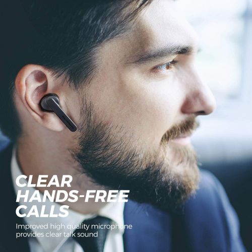  [아마존핫딜][아마존 핫딜] SoundPEATS TrueCapsule Wireless Earbuds TWS Bluetooth Earphones in-Ear Stereo Bluetooth 5.0 Earbuds Wireless Headphones with Upgraded Microphone (Smart Touch, IPX5, 24 Hours Playti